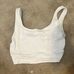 American Eagle, White Cropped Tank Top